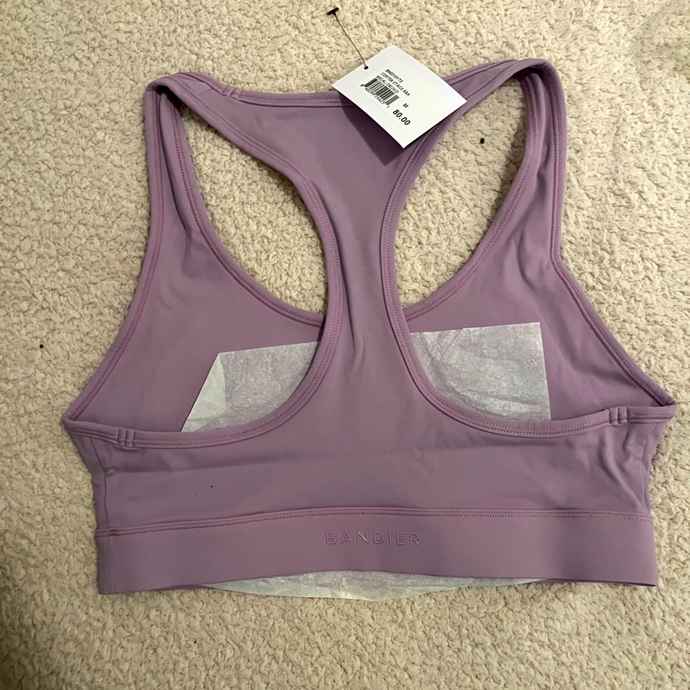 Brand new Bandier Center Stage Bra Regal Orchid in lavander